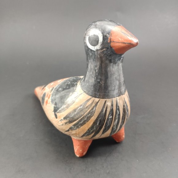 Talavera Hand Painted Bird Mexico VTG Figurine 6.5" - Picture 2 of 8
